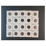 (20) CANADIAN NICKELS- 1960