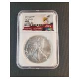2024 SILVER EAGLE DOLLAR FIRST STRIKE PCGS MS70