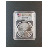 2021 SILVER EAGLE DOLLAR FIRST STRIKE PCGS MS70
