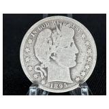 1895-S BARBER HALF DOLLAR