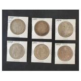 (6) MORGAN SILVER DOLLARS