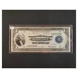 1914 FEDERAL RESERVE OF BOSTON,  MASSACHUSETTS $1
