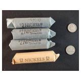 (80) WARTIME JEFFERSON NICKELS