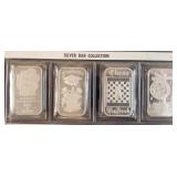 (4)  1 OZ SILVER BARS