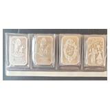 (4) 1 OZ SILVER BARS