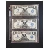 (3) CONSECUTIVE NUMBER 1899 "BLACK EAGLES"