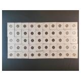 (50) MERCURY DIMES IN FLIPS