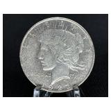 1923 D  PEACE SILVER DOLLAR