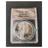 1992 SILVER EAGLE DOLLAR ANACS MS-69