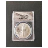 1995 SILVER EAGLE DOLLAR ANACS MS-69