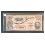 1860 MINERS & PLANTERS BANK - NORTH CAROLINA $ 10
