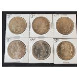 (6) MORGAN SILVER DOLLARS
