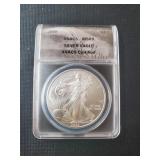 2008 SILVER EAGLE DOLLAR ANACS MS69
