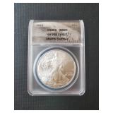 2010 SILVER EAGLE DOLLAR ANACS MS69