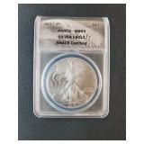 2017 -P SILVER EAGLE DOLLAR - ANACS MS 69