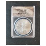 2017 SILVER EAGLE DOLLAR - ANACS MS 69