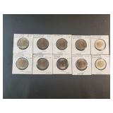 (10) CANADIAN TWO DOLLAR COINS