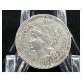 1866 NICKEL THREE-CENT PIECE