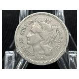 1865 NICKEL THREE-CENT PIECE