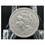 1875 NICKEL THREE CENT PIECE