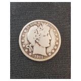 1911 BARBER HALF DOLLAR
