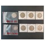 (8) FRANKLIN HALF DOLLARS