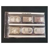 (6) 1 OZ SILVER BARS