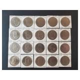 (20) EISENHOWER DOLLAR COINS