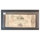 STATE BANK OR TRENTON, NJ $1 NOTE