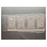 (4)  1 OZ SILVER BARS