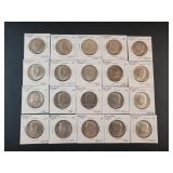 (20) CLAD KENNEDY HALF DOLLARS