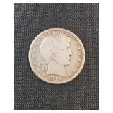 1915-D BARBER HALF DOLLAR