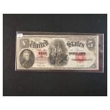 SERIES 1907 UNITED STATES OF AMERICA $ 5 BILL