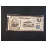 1909 NATIONAL BANK OF FRANFORT, KY $5 BILL