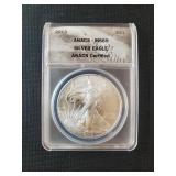 2013  SILVER EAGLE DOLLAR ANACS MS69