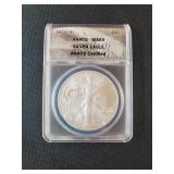 2012 - S SILVER EAGLE DOLLAR ANACS MS69