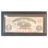 1862 VIRGINIA TREASURY NOTE $1