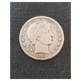 1909-S BARBER HALF DOLLAR