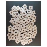(129) WHEAT PENNIES IN CARDBOARD FLIPS