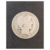 1905-O BARBER HALF DOLLAR