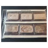 (6) 1 OZ SILVER BARS