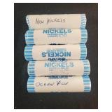 $10 OF NEW FRONTIER NICKELS - IN ROLLS