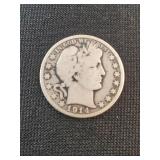1914-S BARBER HALF DOLLAR