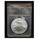 2004 SILVER EAGLE - ANACS - MS69