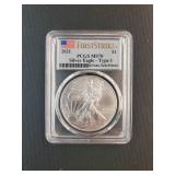 2021 SILVER EAGLE DOLLAR FIRST STRIKE MS70