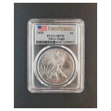 2020 SILVER EAGLE DOLLAR - FIRST STRIKE MS70