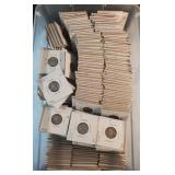 459 MERSURY SILVER DIMES IN CARDBOARD FLIPS