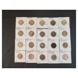 (20) SILVER CANADIAN QUARTERS - $5.00 FACE VALUE