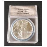 1991 SILVER EAGLE DOLLAR ANACS - MS69