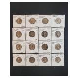 (16) SILVER WASHINGTON QUARTERS